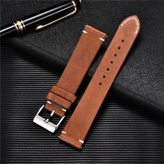 Check out Genuine Leather Watch Strap Quick Release Leather Watch Straps 18mm to 24mm NEW, the latest item I added on eBay! #eBay #eBaySeller Casual Belt, Leather Watch Strap, Medium Brown, Leather Band, Quick Release, Watch Strap, Watch Band, Smartwatch, Cow Leather