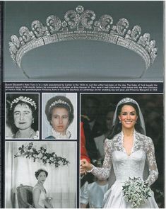 an advertisement for the royal wedding tiara