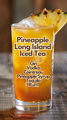 Pineapple Long Island Iced Tea Tropical Long Island Iced Tea Recipe, How To Make Long Island Iced Tea, Long Island Ice Tea Alcoholic Drinks, Best Long Island Iced Tea Recipe, Peach Long Island Iced Tea, Long Island Iced Tea Recipe