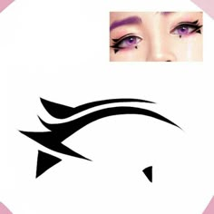 Makeup Stencils Templates, Eyeliner Drawings, Anime Eyeliner, Halloweenský Makeup, Eyeliner Designs, Punk Makeup