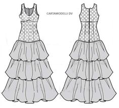 A4 format PDF sewing pattern of an ideal dress for flamenco, size 40-42-44, with cut bodice, fitted skirt and flounces which make the skirt very wide and voluminous Flamenco Dress Pattern, Dress Pattern Sewing, Flamenco Dress, Pattern Sewing, Dress Sewing Pattern, Dress Sewing, Dress Sewing Patterns, Fitted Skirt, Pdf Sewing Patterns