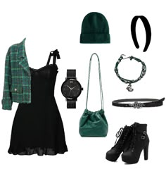 Draco Malfoy Inspired Outfits, Draco Malfoy Outfit, Slytherin Girl Outfit, Slytherin Outfits Aesthetic, Cute Slytherin Outfits, Slytherin Aesthetic Outfit, Slytherin Outfit Ideas, Slytherin Inspired Outfits, Slytherin Dress