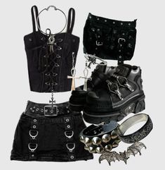 #y2k #outfitinspo #outfit #inspo Goth Fashion, Black Outfit, Gothic Fashion, Alternative Fashion, Everyday Fashion, Ootd, Outfit Inspo, Fashion Tips, Clothes