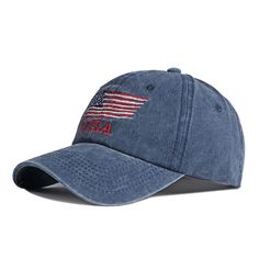 PRICES MAY VARY. ✦【Material】The American flag baseball caps are made of cotton material, which is lightweight, comfortable, soft, breathable and durable, 6 panel structure, simple and casual design will not be out of date easily and the embroidery of the on the hat very stereo and exquisite. ✦【Trendy Design】Features a pre-curved visor and structured front panels that maintain shape with a low profile fit, a patch of American Flag on the front of flag baseball caps, “USA” embroidery on the below Casual Breathable Baseball Cap With Curved Bill, Casual Breathable Snapback Dad Hat, Breathable Cotton Cap, Casual Breathable Baseball Cap (dad Hat), Cotton Snapback Baseball Cap For Baseball Season, Casual Breathable Dad Hat, Adjustable Breathable Cotton Hat, Breathable Cotton Hats For Sports Events, Breathable Cotton Curved Bill Hat