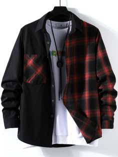 Boys Dresses, Stylish Hoodies, Mens Casual Dress Outfits, Men Stylish Dress, Guys Clothing Styles, Cool Outfits For Men, Mens Plaid, Men Fashion Casual Outfits, Shirt Outfit