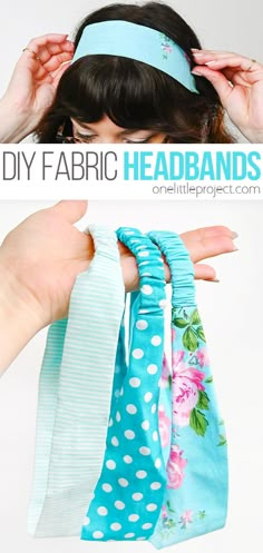 the diy fabric headbands are easy to make