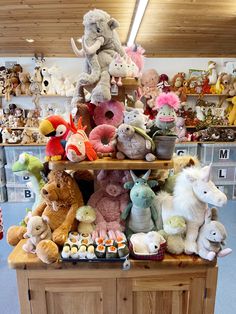 All the Jellycats that arrived yesterday out on display in the shop 
We are open Monday to Friday 8.30-5pm and Saturday 8.30 till 1pm 
Don't forget if you order online delivery is free in the UK on all orders over £25 and you can add a gift message at checkout Online Delivery, Crafts Ideas, On Display