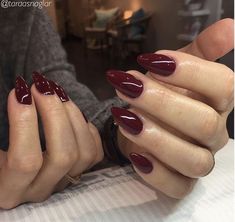 Thanksgiving Dinners, Designs For Short Nails, Wine Nails, Maroon Nails, Vibrant Nails, Red Nail Designs, Best Nail Polish, Rich Burgundy