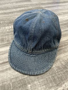 RRL Ralph Lauren Double RL Blue Denim Early Baseball Hat Mens Size Large 62CM. Very good condition, please see all photos and measurements. Shipped with parcel mail.kw Medium Wash Denim Hat With Curved Brim, Medium Wash Denim Baseball Cap With Curved Brim, Dark Wash Denim Hat With Curved Brim, Faded Vintage Hat, Washed Denim Blue Hat, Vintage Adjustable Hat In Faded Color, Medium Wash Denim Hat With Short Brim, Short Brim Denim Hat In Medium Wash, Denim Hat With Short Brim