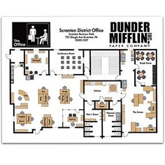 the office floor plan for dunder mifflin