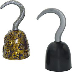 PRICES MAY VARY. Set of 2 - 1 gold colored hook with skulls and 1 black pirate hooks for hands, Plastic material. 8 " tall Pirate hook hand is a must have for your pirate costume for men & women, jack sparrow costume accessories, Kids pirate costume prop for boys and girls, photo shoot prop, Halloween Pirate themed party supplies. Skull design & solid black captain hook sleeve for Halloween pirate accessories for women, men, & kids To complete your pirate costume you will need a pirate hat, eye Boys Pirate Costume, Women Pirate, Pirate Dress Up, Pirate Costume Accessories, Jack Sparrow Costume, Pirate Costume Kids, Pirate Girl Costume