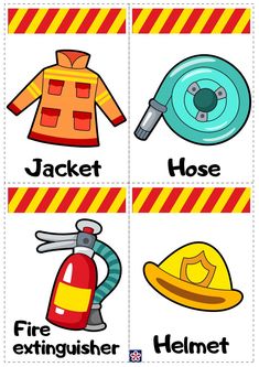 an image of fire safety flash cards