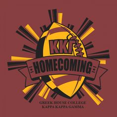 the logo for greek house college kapaa gama, which is home coming