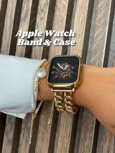 Women Apple Watch, Gold Apple Watch Band, Apple Watch 45mm, Apple Watch Armband, Apple Watch Bracelet, Fitbit Bands