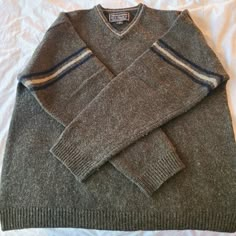 For Sale Is A Pre-Owned Men's Abercrombie & Fitch Vintage Sweater From The Late 1990s. The Sweater Is In Terrific Condition, Is 100% Wool, And Is A Men's Size Large. Please Ask Any Questions Or Requests For Pictures Before Purchasing. Thanks Grunge Sweaters, Mens Abercrombie, Baggy Sweater, Silly Clothes, Sweaters Vintage, Random Clothes, Baggy Sweaters, Wool Sweater Men, Xmas List