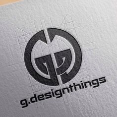 the logo for gdesignthings is shown on top of a white box