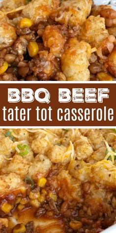 this is an image of a taco beef tater tot casserole