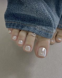 Unghie Sfumate, Unghie Nail Art, Gel Toe Nails, Milky Nails, Toe Nail Color, Hello Nails, Blush Nails, Chic Nails