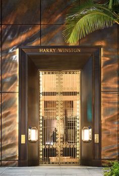 the entrance to harry wynston's hotel in new york city, ny