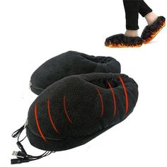 USB electric heated slippers plush warm cotton-filled removable and washable indoor bag and slippers foot warmer Feature: material: Made of velvet fabric, which is water-absorbent and elastic. Suitable : Focus on cold toes and feet to promote circulation. Ideal for arthritic feet, chronically cold feet and stiff joints, giving you a warm winter. Heater: The heater is located inside the shoe. Specially designed battery bag, safe and convenient to carry. Rechargeable Heated Shoes: Rechargeable lit Heated Slippers, Pocket Warmers, Pocket Hand Warmers, Tv Clothes, Heated Socks, Cold Weather Activities, Camping Accessories, Body Warmer, Boot Bag