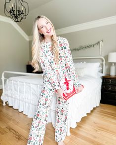 Embrace the magic of the season with our Annie Pants Set, crafted to infuse your holiday moments with comfort and joy. Whether you’re wrapping presents, sipping on eggnog, or enjoying a quiet night by the tree, this set promises cozy elegance with every wear.Made from our signature ButterSoft fabric, designed exclusively for our pajamas, this set delivers a truly luxurious and comfortable wearing experience. Its effortless drape creates a flattering, elegant silhouette while providing optimal br Monogram Christmas Pajamas Women, Nutcracker Pajamas, Snow Flake Pajamas, Festive Cotton Christmas Sleepwear, Playful Christmas Sleepwear, Comfort And Joy, Stay Cool, Pj Sets, Fabric Care