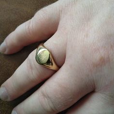 Gold Oval Rings For Anniversary, Gold Plated Initial Ring As Gift, Oval Gold Rings For Anniversary, Vintage Engraved Ring For Anniversary, Heirloom Gold Signet Promise Ring, Heirloom Gold Signet Ring For Promise, Heirloom Gold Engraved Promise Ring, Gold Heirloom Style Signet Promise Ring, Heirloom Gold Engraved Ring For Promise