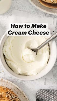 how to make cream cheese in a bowl