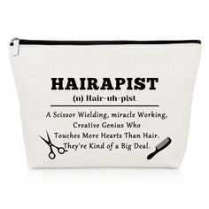 Hair Stylist Gift for Women Makeup Hairdresser Gifts Bag Cosmetology Graduation Gifts for Hair Dresser Appreciation Gifts Stylists Barber Hairstylist Gifts Cosmetic Bags Retirement Gift Birthday Gifts Description and features Hairdresser Appreciation Gifts Cosmetic Pouch : Is it your hair dresser’s birthday? Or maybe your friend has just graduated from cosmetology school. Our pretty makeup bag makes a great funny present for any female hairstylists in your life, especially for those hairdressers with a sense of humor. Inspirational Hairstylist Gift : Novelty humorous gifts for hairdresser, hair dresser, hairstylist, hair stylist, salon owner, cosmetologist, favorite stylist, hairdresser, beautician, barber, haircutter, cosmetology student, cosmetology teacher, beauty school student, beauty Hair Dresser Gift, Cosmetology Graduation, Best Hairdresser, Cosmetology Student, Hairdresser Gift, Gift Makeup, Funny Presents, Cosmetology School, Hair Stylist Gifts