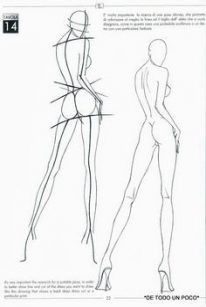 the back and side view of a woman's body