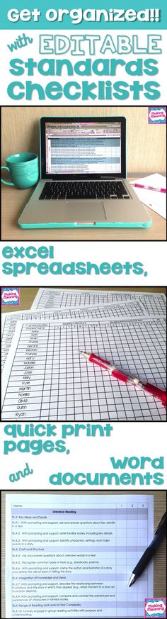 Use editable standards checklists to get and STAY organized.  Use Excel or Word, or just quickly add students' names and hit print.  Digital and paper- the best of both worlds! $ Teaching Organization, Class Organization, 5th Grade Classroom, Teacher Binder, New Classroom, Student Data, Teacher Organization, Beginning Of School, Best Of Both Worlds