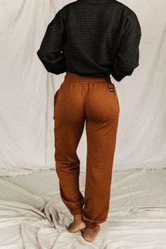 Quilted Joggers- Copper – Ampersand Avenue