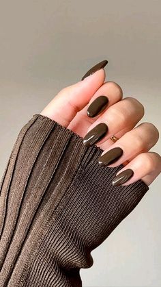 Fall Nail Inspiration, Nail Short, Nails Neutral, Brown Nail, Nails Autumn, Winter Manicure, Nail Acrylic, Nails 2022