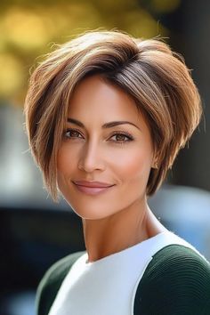 31 Sassy Hairstyles for Older Women with Attitude Uneven Bob Haircut, Uneven Bob, Women With Attitude, Blonde Bob With Bangs, Sassy Hairstyles, Wavy Layered Hair, Warm Highlights, Hairstyles For Older Women, Layered Bob Short