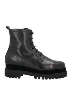 Leather No appliqués Solid color Leather backing Laces Round toeline Square heel Lug sole Contains non-textile parts of animal origin Combat boots Womens Ankle Boots, Lug Sole, Bologna, Black Ankle Boots, Fashion And Design, Combat Boots, Ankle Boot, Ankle Boots, Black Women