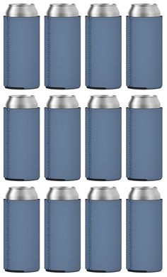 PRICES MAY VARY. Twelve (12) pack of slim neoprene can cooler sleeves by TahoeBay, a US Veteran-owned business you can trust. We have been on a mission to support creators for over 10 years! Completely blank, no brand logos or tags. Create your own designs with sublimation, heat transfer vinyl (HTV), screen printing, and fabric markers. Designed for 12 ounce slim-sized cans. Also fits the bottom of standard-sized longneck beer bottles. You will notice the quality difference in our neoprene and v Beer Sleeve, Beer Cooler, Us Veterans, Scuba Knit, Veteran Owned Business, Beer Bottles, Cool Sleeves, Brand Logos, Heat Press Vinyl