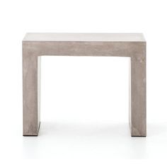 a concrete table on a white background