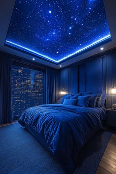 29 Elegant Blue Fantasy Bedroom Inspirations with Luxe Touches