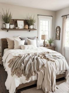 Rustic Farmhouse Decor Ideas, Cozy Farmhouse Bedroom, Make Your Home Cozy, Farmhouse Bathroom Ideas, Farmhouse Bedroom Decor Ideas