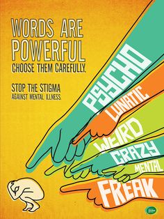 a poster for words are powerful choose them carefully