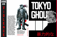 an anime book with the title tokyo ghou written in japanese