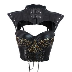 O envio mais rápido. O melhor serviço Body Shaper Corset, Chat Halloween, Leather Crop Top, Strap Crop Top, Cat Woman Costume, Salou, Women's Costumes, Halloween Dress, Burning Man