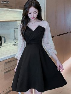 Gowns Dresses Elegant, Cute Dress Outfits, Elegant Dresses Classy, Beautiful Dress Designs, Fashion Enthusiast, Korean Fashion Dress, Designer Dresses Casual, Stylish Party Dresses