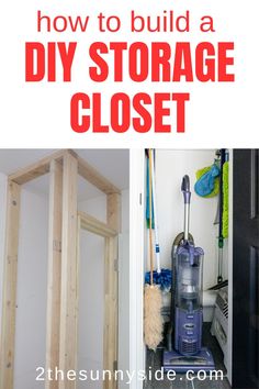 how to build a diy storage closet