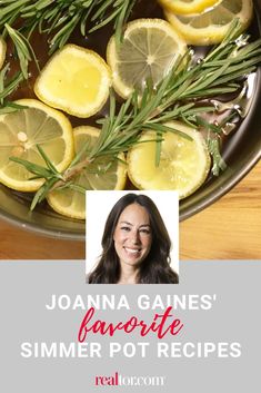 a pan filled with lemons and rosemary garnish