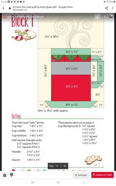 a screen shot of the sewing pattern for a christmas present