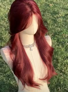 Korean Hair Color, Ginger Hair Color, Hairstyle Inspo, Hairstyles For Layered Hair, Long Red Hair, Dye My Hair