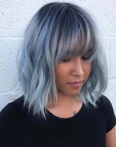 Short Hairstyles For 2023, Blue Hair Ideas, Short Blue Hair, Hairstyles For 2023, Dark Blue Hair, Shag Hairstyles, Short Hair Balayage, Long Bob Hairstyles