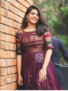 Narayanapet Dress Models, Narayanpet Kurti Designs, Narayanapeta Long Frock Designs, Saree Froks Design For Girl, Narayanpet Long Dresses, Silk Dress Design, Frock Models, Ikkat Dresses, Frocks And Gowns