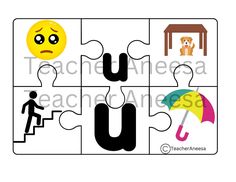 a puzzle piece with the words u and an umbrella