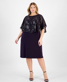 in stock Connect Plus, Dark Amethyst, Long Windows, Flutter Sleeve, Sheath Dress, Dress Details, Pullover Styling, Knit Jersey, Round Neckline